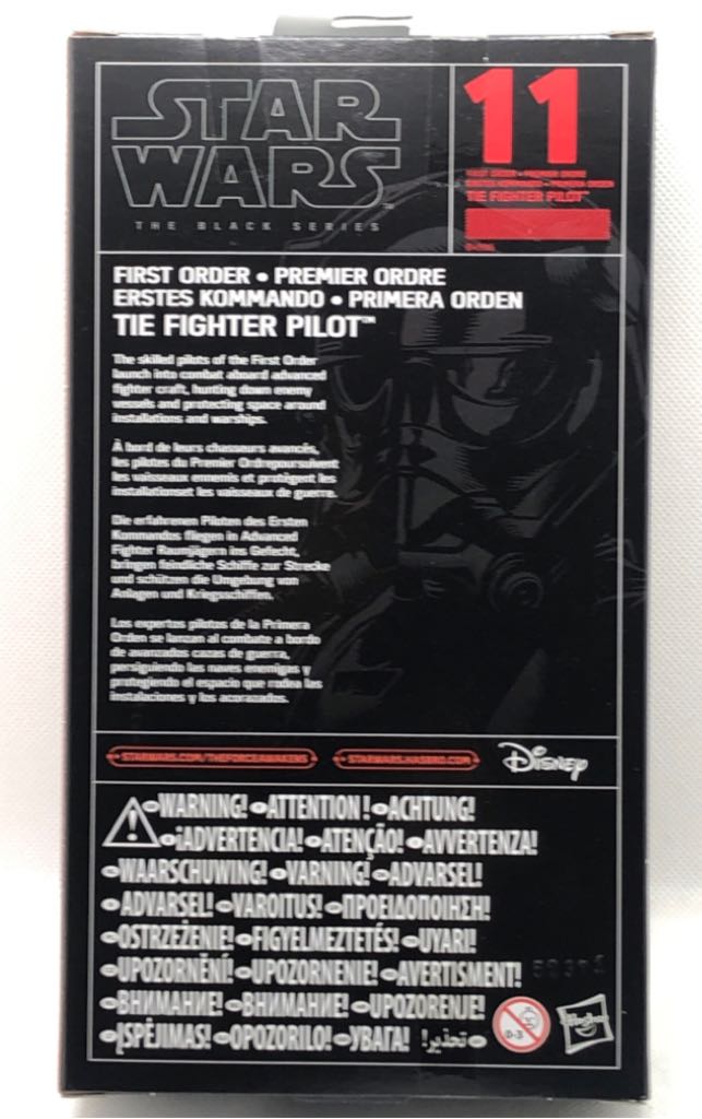First Order Tie Fighter Pilot - Hasbro (Star Wars Black 6”) (Starwars Black 6 inch) action figure collectible - Main Image 2