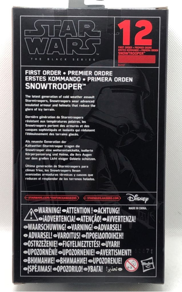 First Order Snowtrooper - Hasbro (Star Wars Black 6”) (Starwars Black 6 inch) action figure collectible - Main Image 2