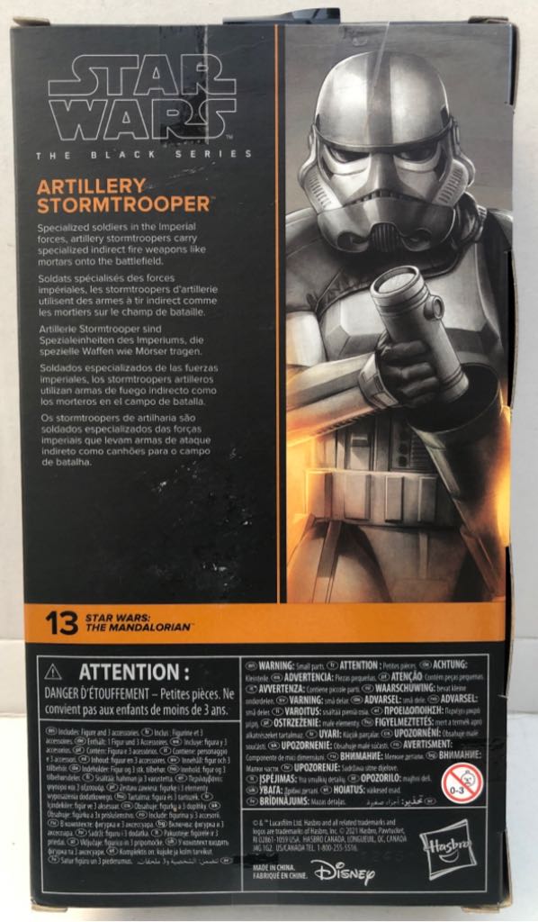 Artillery Stormtrooper (The Mandalorian) - Hasbro (Star Wars Black 6”) (Star Wars) action figure collectible - Main Image 2