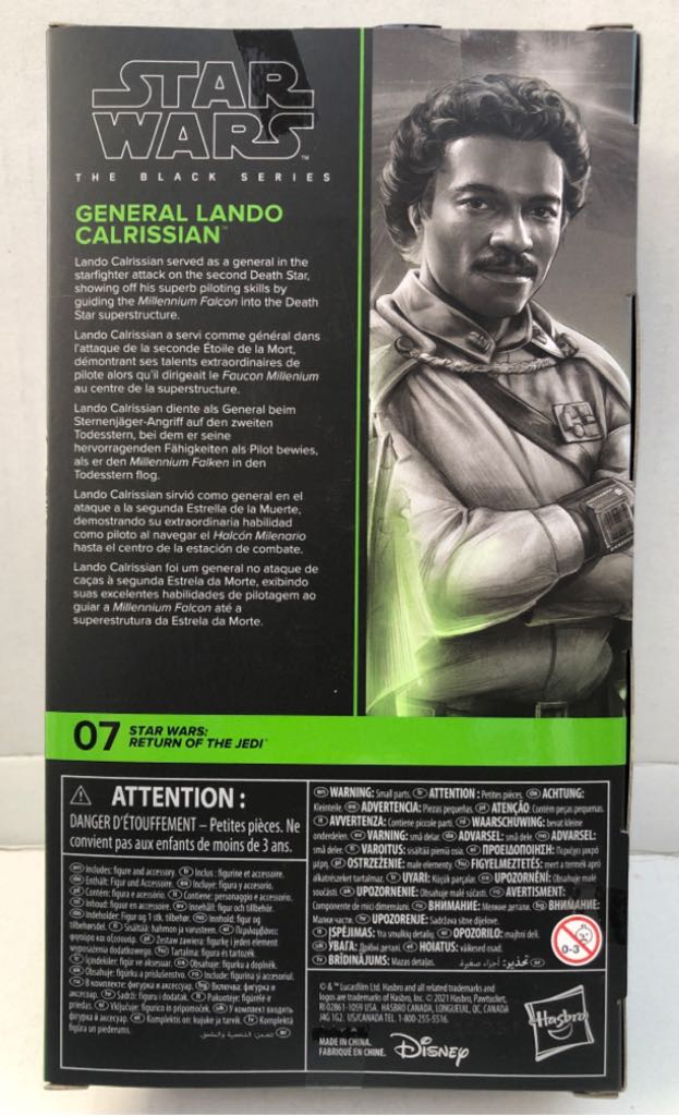 Lando Calrissian (General) - Hasbro (Star Wars Black 6”) (Star Wars) action figure collectible - Main Image 2