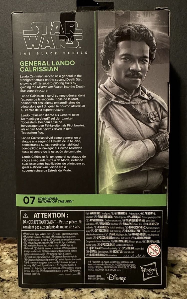 Lando Calrissian (General) - Hasbro (Star Wars Black 6”) (Star Wars) action figure collectible - Main Image 4