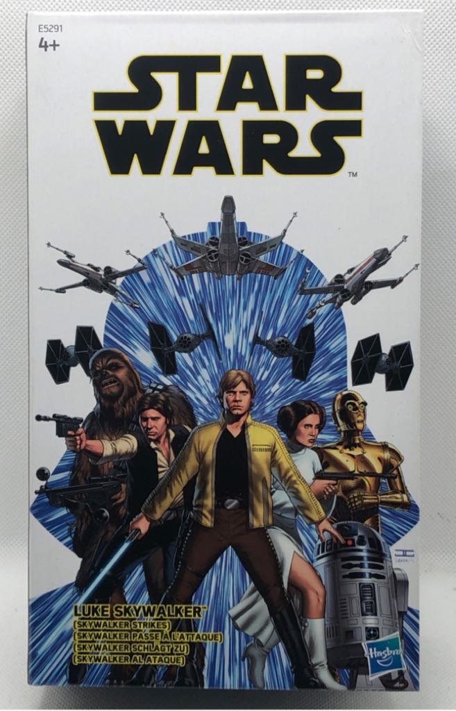 (D) Luke Skywalker Jedi (Exclusive) - Hasbro (Star Wars Black 6”) (Starwars Black 6 inch) action figure collectible - Main Image 2