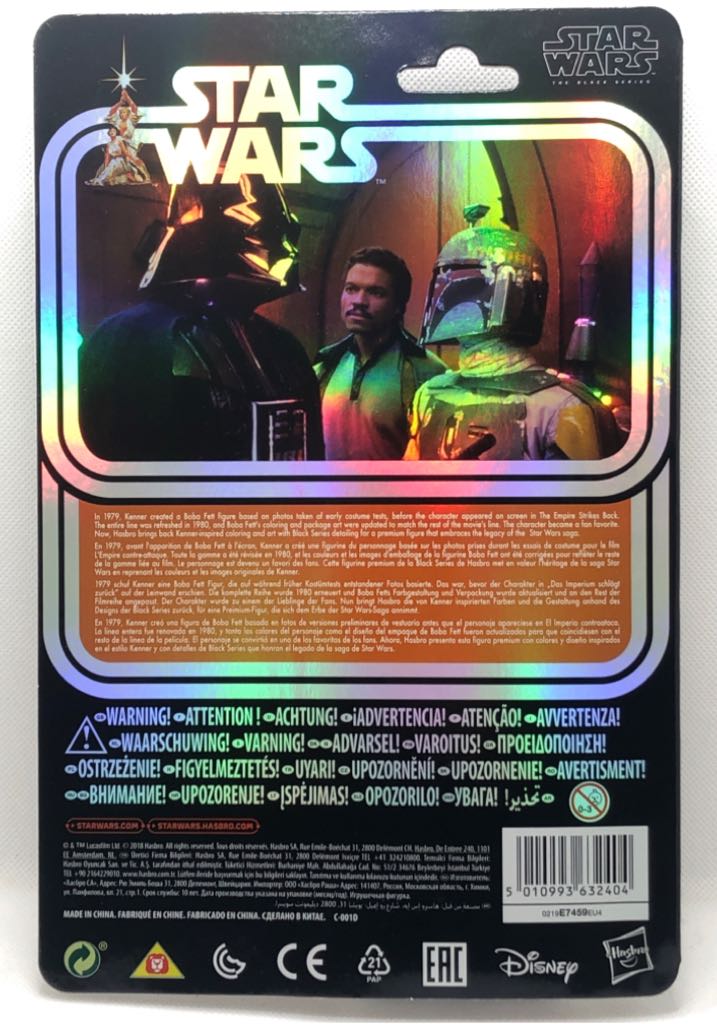 Boba Fett (Exclusive Foil Card) - Hasbro (Star Wars Black 6” 40th Anniversary) (Starwars Black 6 inch) action figure collectible - Main Image 2