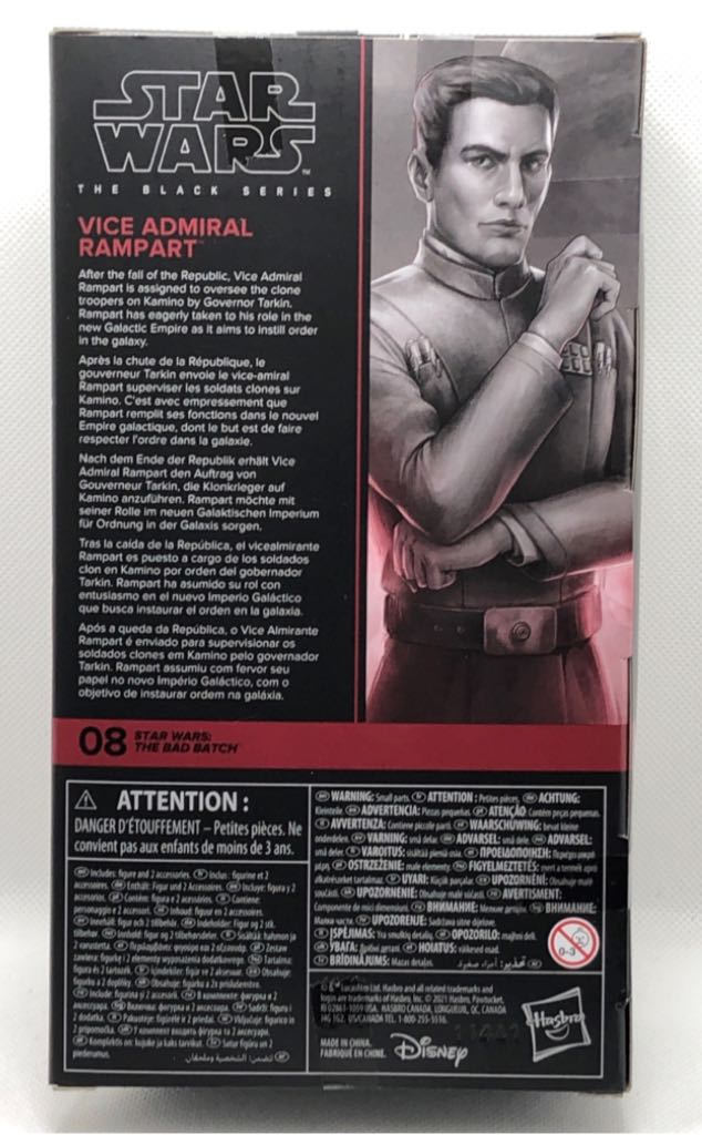 Vice Admiral Rampart - Hasbro (Star Wars Black 6”) (Star Wars Black 6 inch) action figure collectible - Main Image 2
