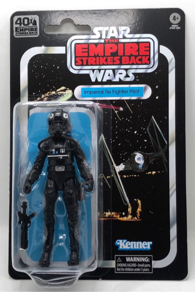 Imperial Tie Fighter Pilot - Hasbro Black 40th Anniversary (Star Wars Black 6 inch) action figure collectible - Main Image 1