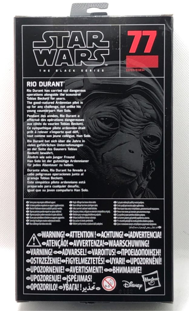 Rio Durant - Hasbro (Star Wars Black 6”) (Starwars Black 6 inch) action figure collectible [Barcode 5010993554263] - Main Image 2