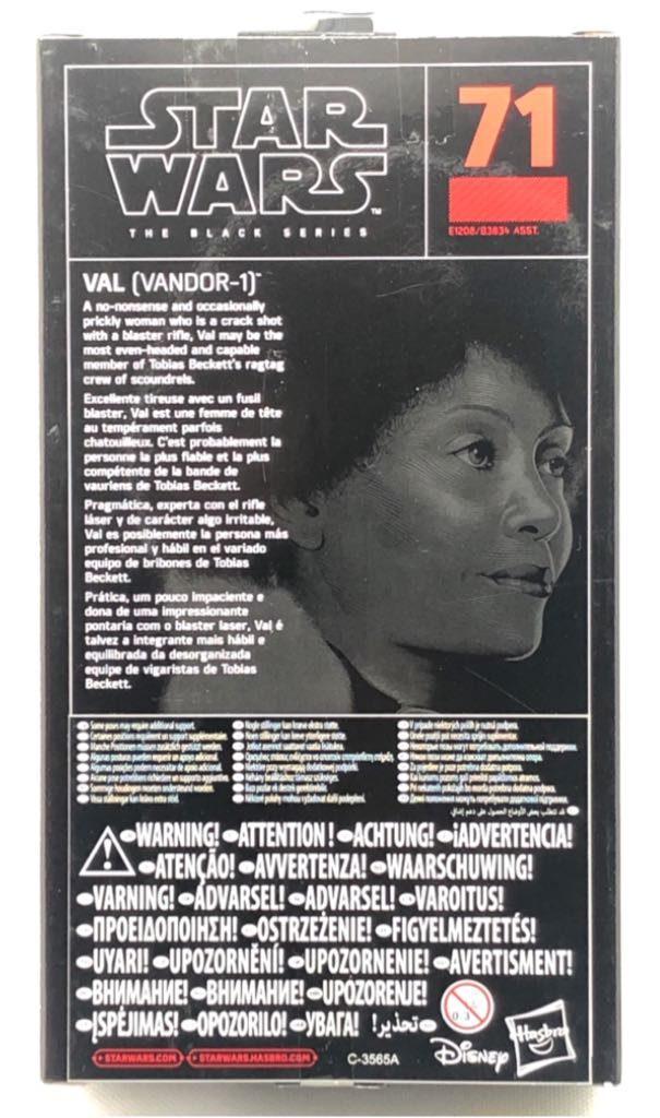 Val (Vandor-1) - Hasbro (Star Wars Black 6”) (Star Wars Black 6 inch) action figure collectible [Barcode 5010993542291] - Main Image 2