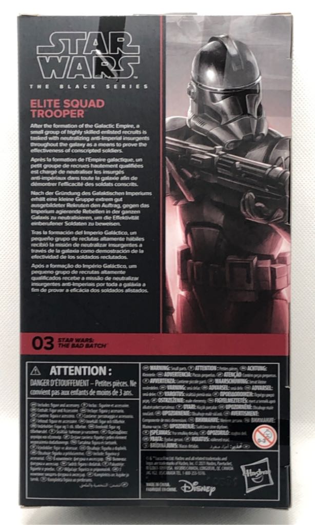 Elite Squad Trooper (The Bad Batch) - Hasbro (Star Wars Black 6”) (Starwars Black 6 inch) action figure collectible - Main Image 2