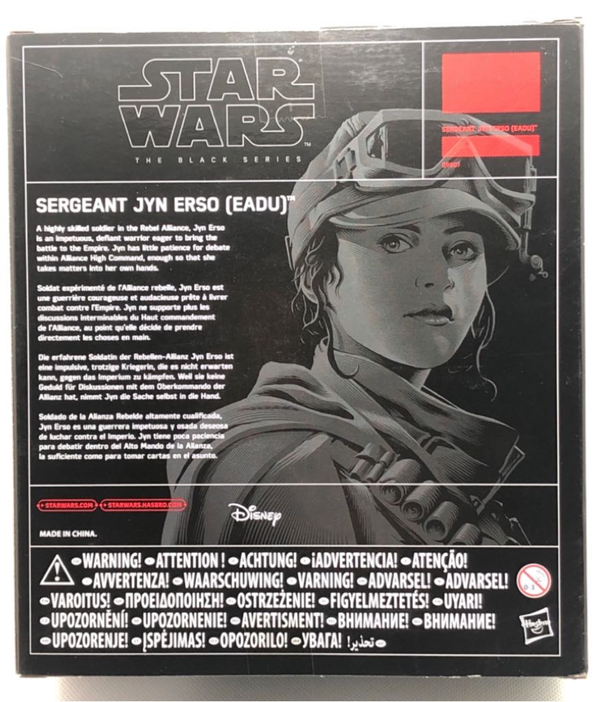 (D) Jyn Erso (Sergeant) - Hasbro (Star Wars Black 6”) (Star Wars) action figure collectible - Main Image 2