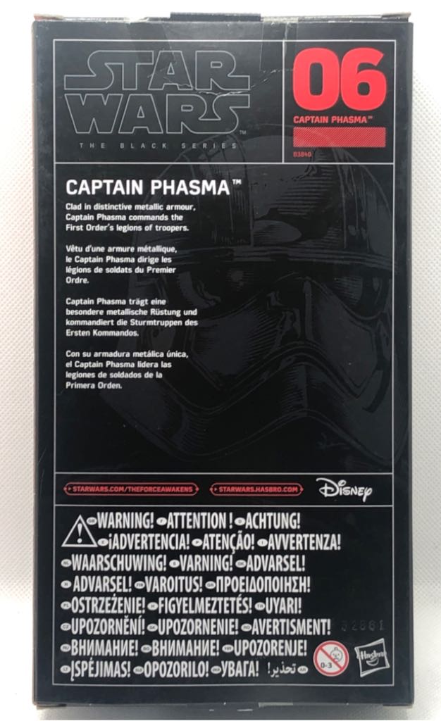 Captain Phasma - Hasbro (Star Wars Black 6”) (Starwars Black 6 inch) action figure collectible - Main Image 2