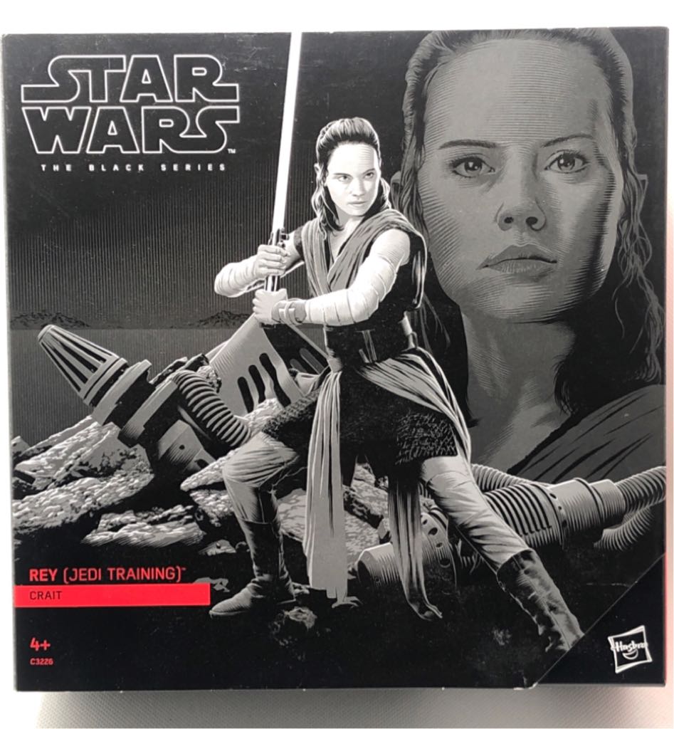 (D) Rey (Jedi Training)Crait - Hasbro (Star Wars Black 6”) (Starwars Black 6 inch) action figure collectible [Barcode 5010993441730] - Main Image 2