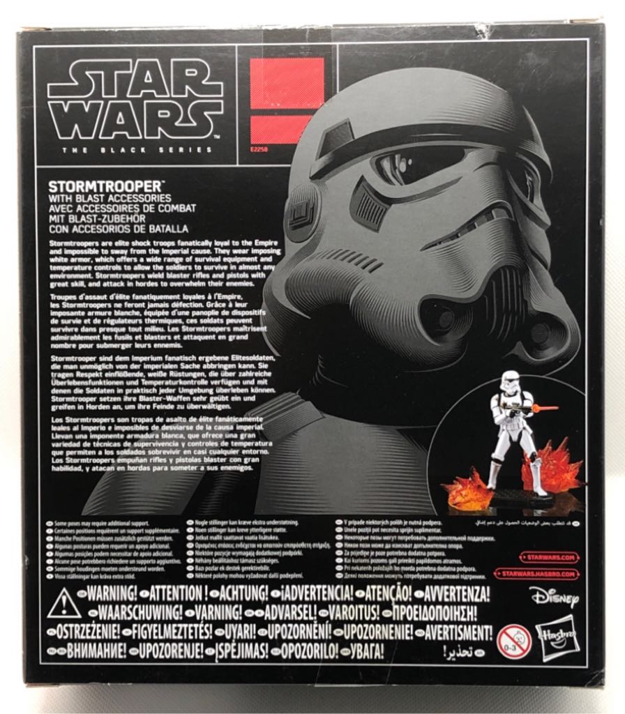 (D) Stormtrooper (Blast Accessories) - Hasbro (Star Wars Black 6”) (Starwars Black 6 inch) action figure collectible [Barcode 5010993480814] - Main Image 2