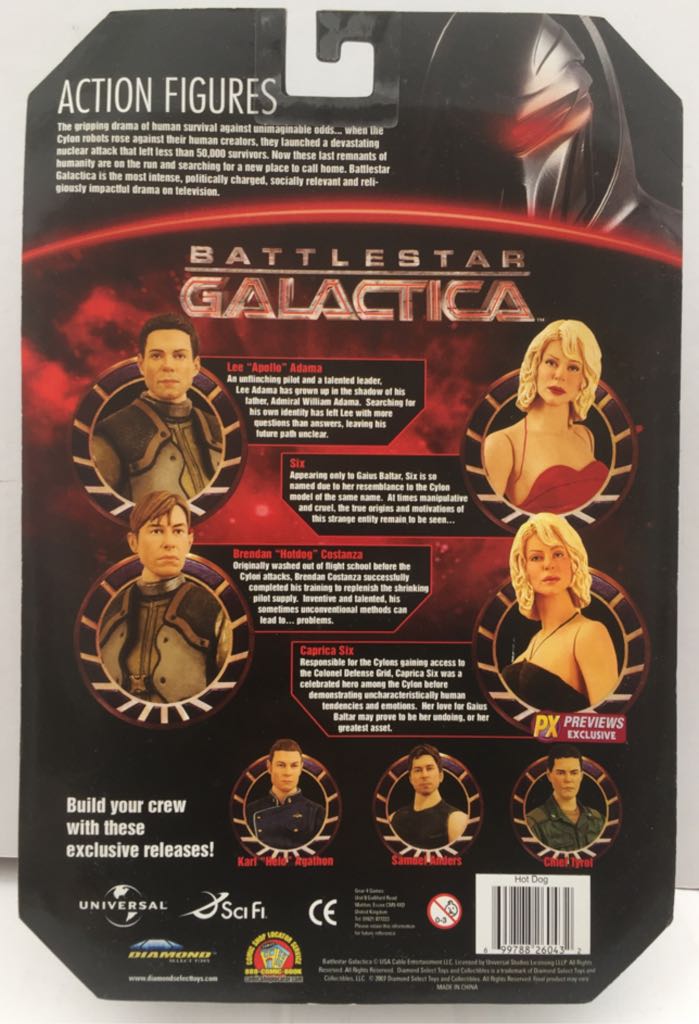 Brendan Costanza (Hot Dog) - Diamond Select (Battlestar Galactica) (Battlestar Galactica) action figure collectible - Main Image 2