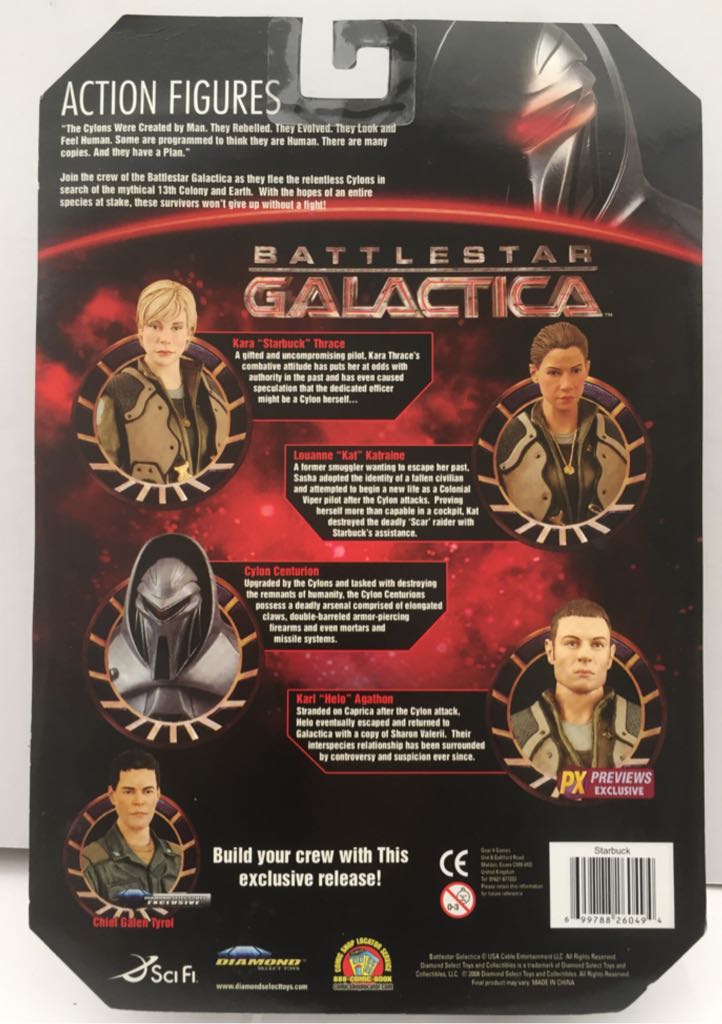Kara Thrace (Starbuck) - Diamond Select (Battlestar Galactica) (Battlestar Galactica) action figure collectible - Main Image 2