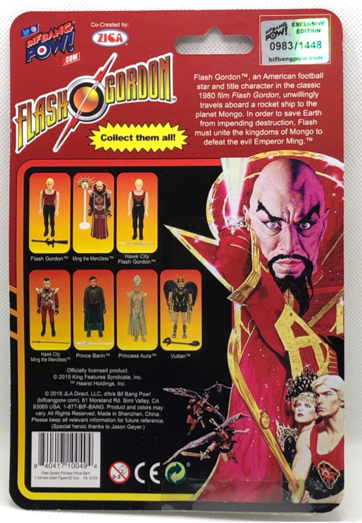 Prince Barin - Bif Bang Pow! (Flash Gordon) (Flash Gordon) action figure collectible - Main Image 2