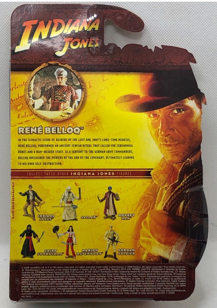 Rene Belloq (Raiders Of The Lost Ark) - Hasbro (Indiana Jones) (Indiana Jones) action figure collectible - Main Image 2