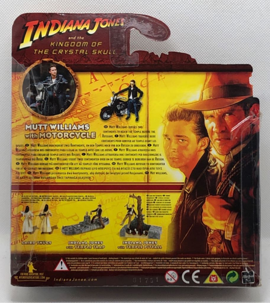 Mutt Williams with Motorcycle (Kingdom Of The Crystal Skull) - Hasbro (Indiana Jones) (Indiana Jones) action figure collectible - Main Image 2