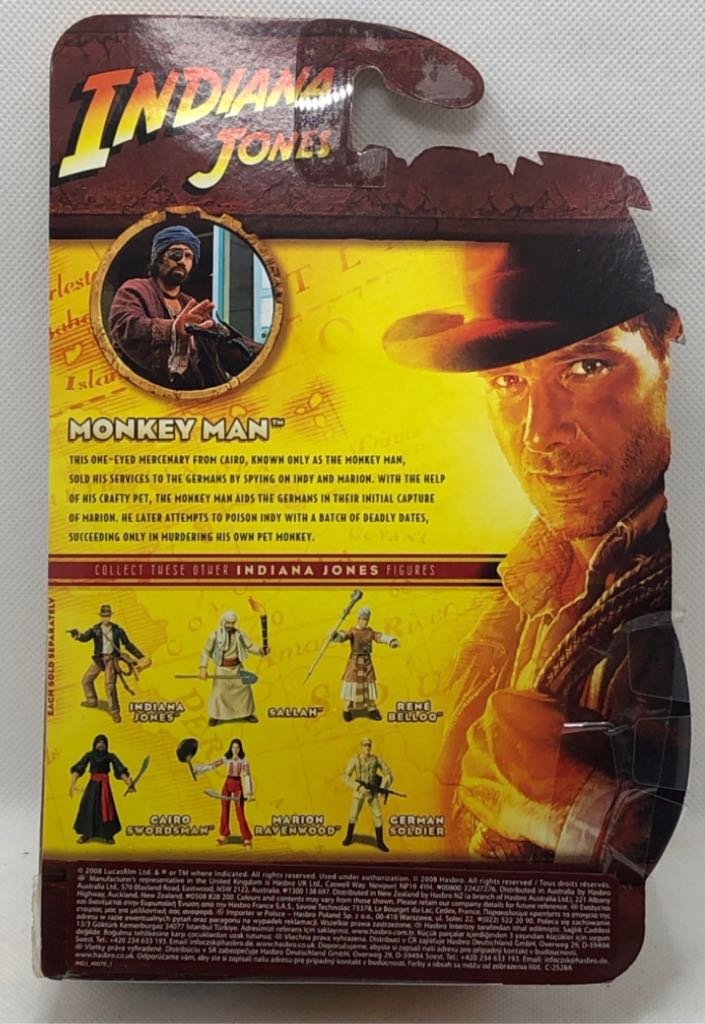Monkey Man (Raiders Of The Lost Ark) - Hasbro (Indiana Jones) (Indiana Jones) action figure collectible - Main Image 2