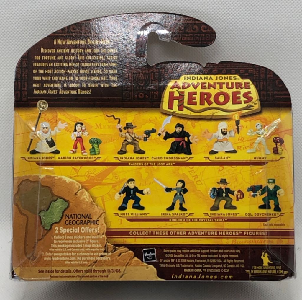Indiana Jones & Ugha Warrior - Hasbro (Indiana Jones Adventure Heroes) (Indiana Jones) action figure collectible - Main Image 2