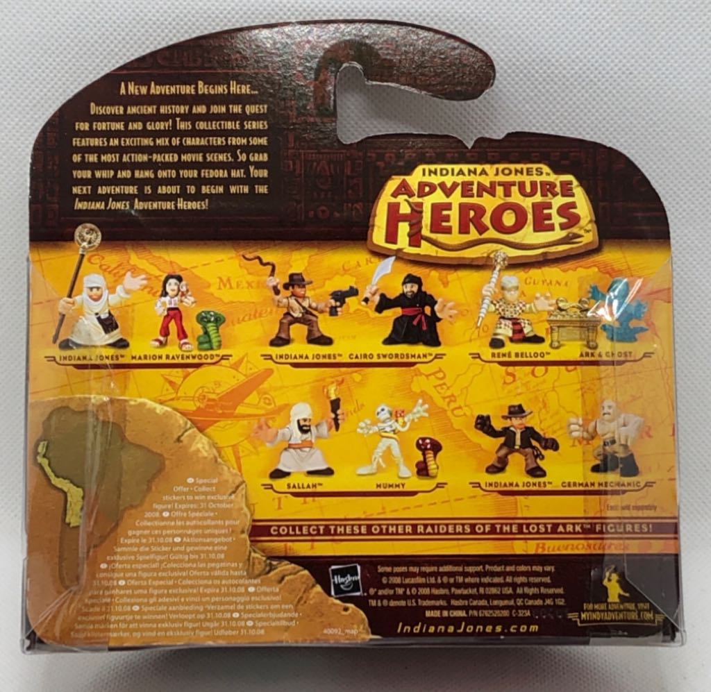 Indiana Jones & Tribal Warrior - Hasbro (Indiana Jones Adventure Heroes) (Indiana Jones) action figure collectible - Main Image 2