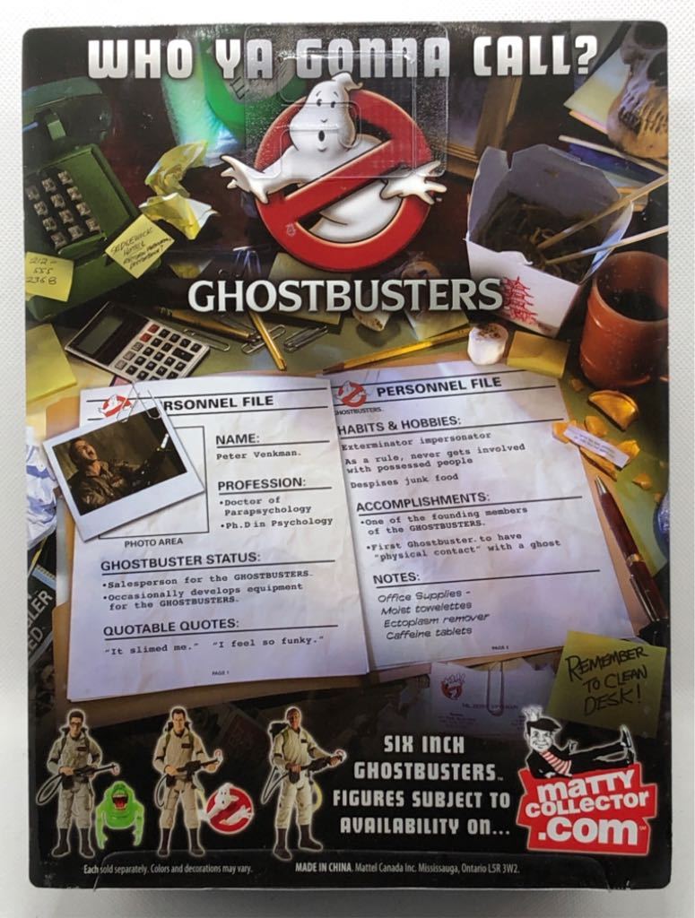 Peter Venkman - Mattel (Ghostbusters Classics) (Ghostbusters - Mattel Classic) action figure collectible - Main Image 2