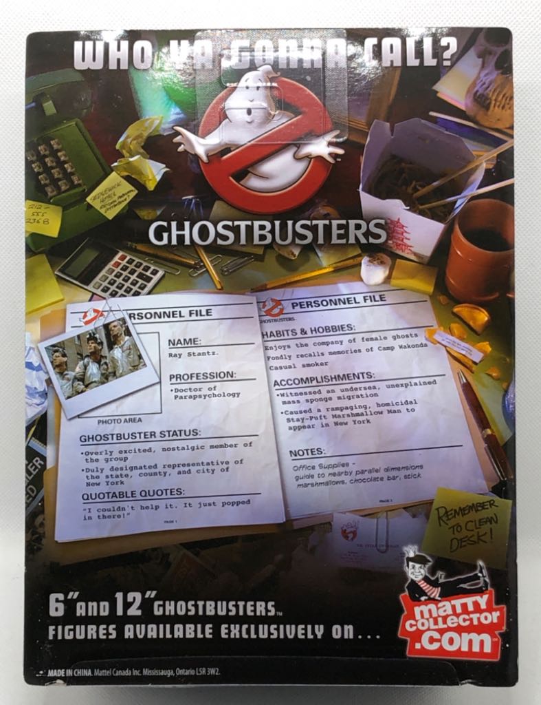 Ray Stantz (Mashmallow Mess) - Mattel (Ghostbusters Classics) (Ghostbusters - Mattel Classic) action figure collectible - Main Image 2