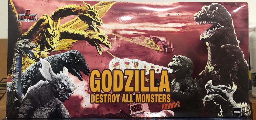 Godzilla: Destroy All Monsters Round 2 Boxed Set - Mezco Toyz (Godzilla) action figure collectible [Barcode 696198180718] - Main Image 2