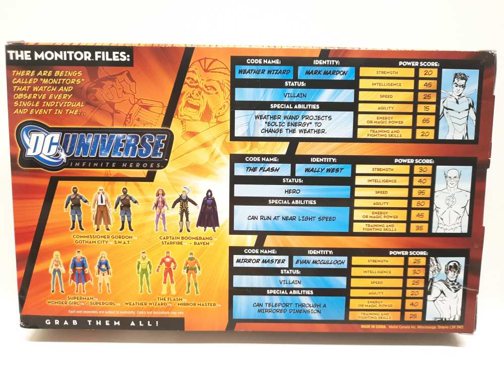 Weather Wizard, Flash, Mirror Master  (DC: Universe: 3”) action figure collectible [Barcode 027084648607] - Main Image 2