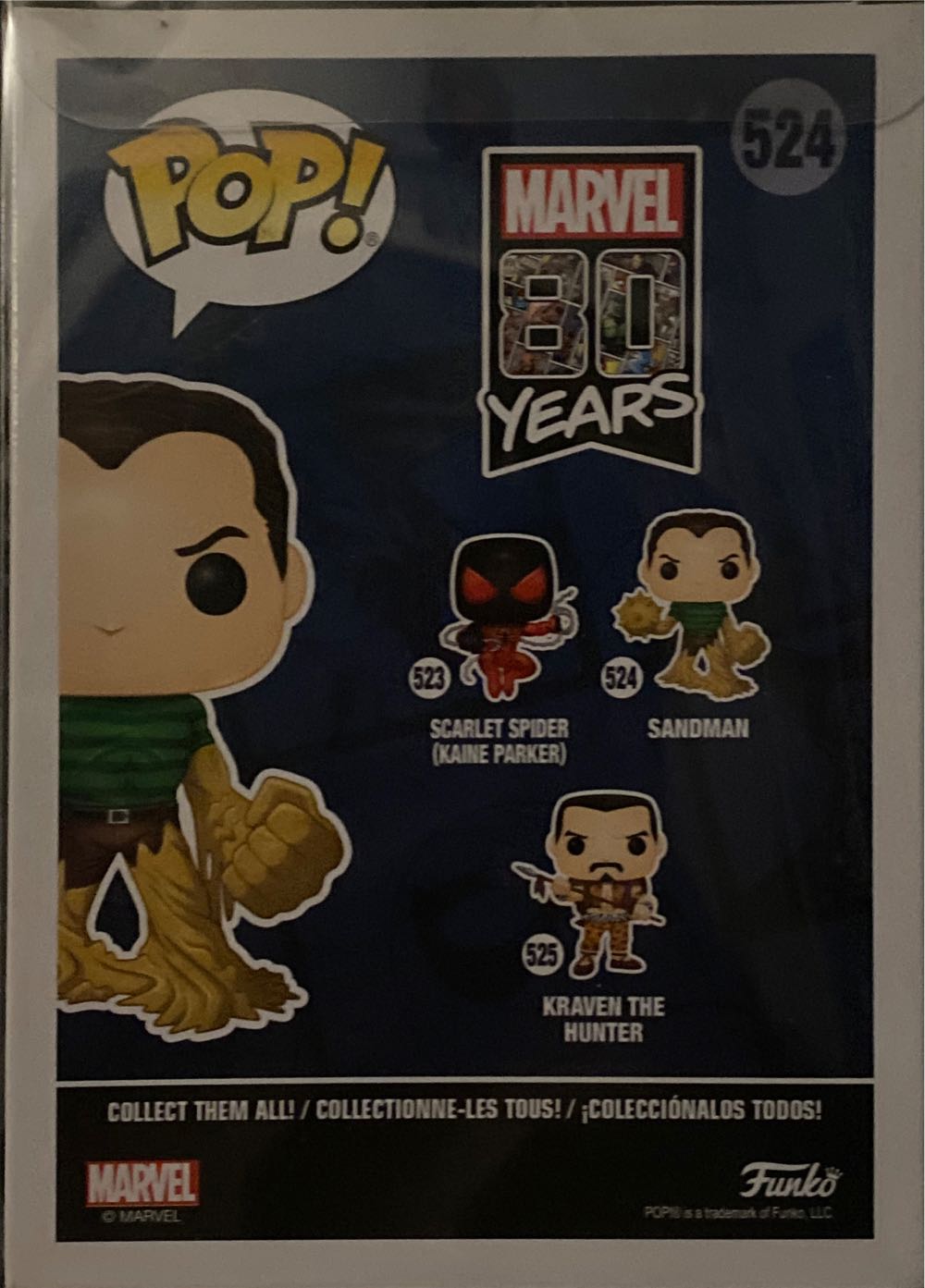 Fko Funkopop Marvel Sandman #524 Walgreens Exclusive!  action figure collectible [Barcode 889698429788] - Main Image 4