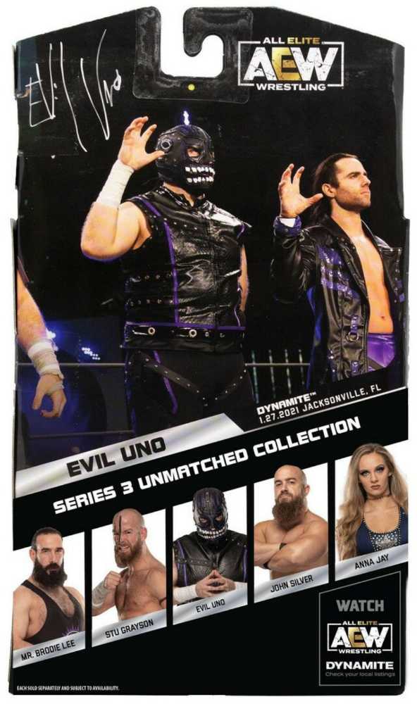 Evil Uno - Jazwares (AEW Unrivaled Collection) action figure collectible [Barcode 191726415374] - Main Image 2