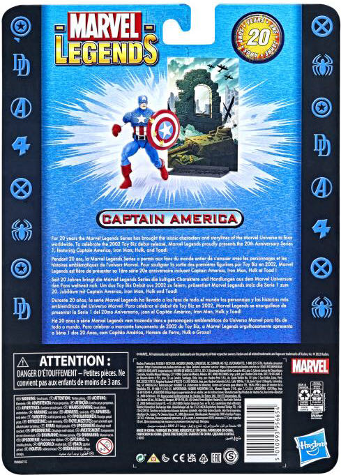 Captain America - Hasbro (Marvel Legends 20th Anniversary Series) action figure collectible - Main Image 4