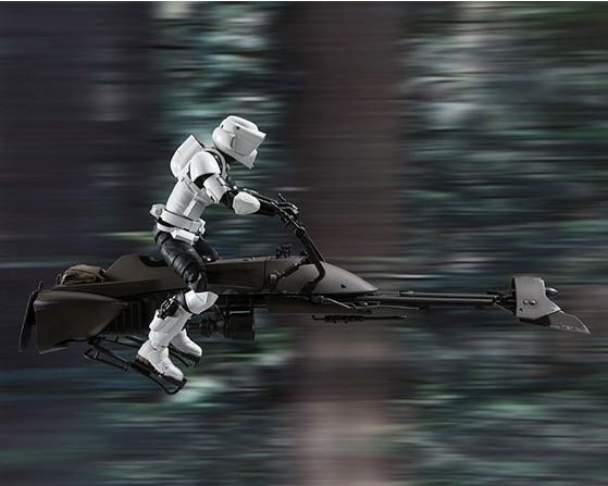 Speeder Bike w/ Scout Trooper - Bandai Tamashii Nations (Star Wars: Episode VI - Return Of The Jedi) action figure collectible [Barcode 4549660018469] - Main Image 3