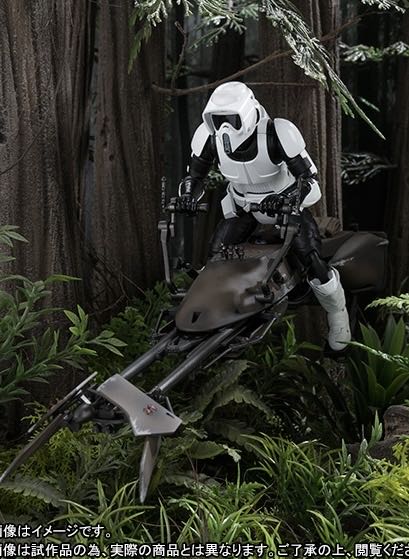 Speeder Bike w/ Scout Trooper - Bandai Tamashii Nations (Star Wars: Episode VI - Return Of The Jedi) action figure collectible [Barcode 4549660018469] - Main Image 4