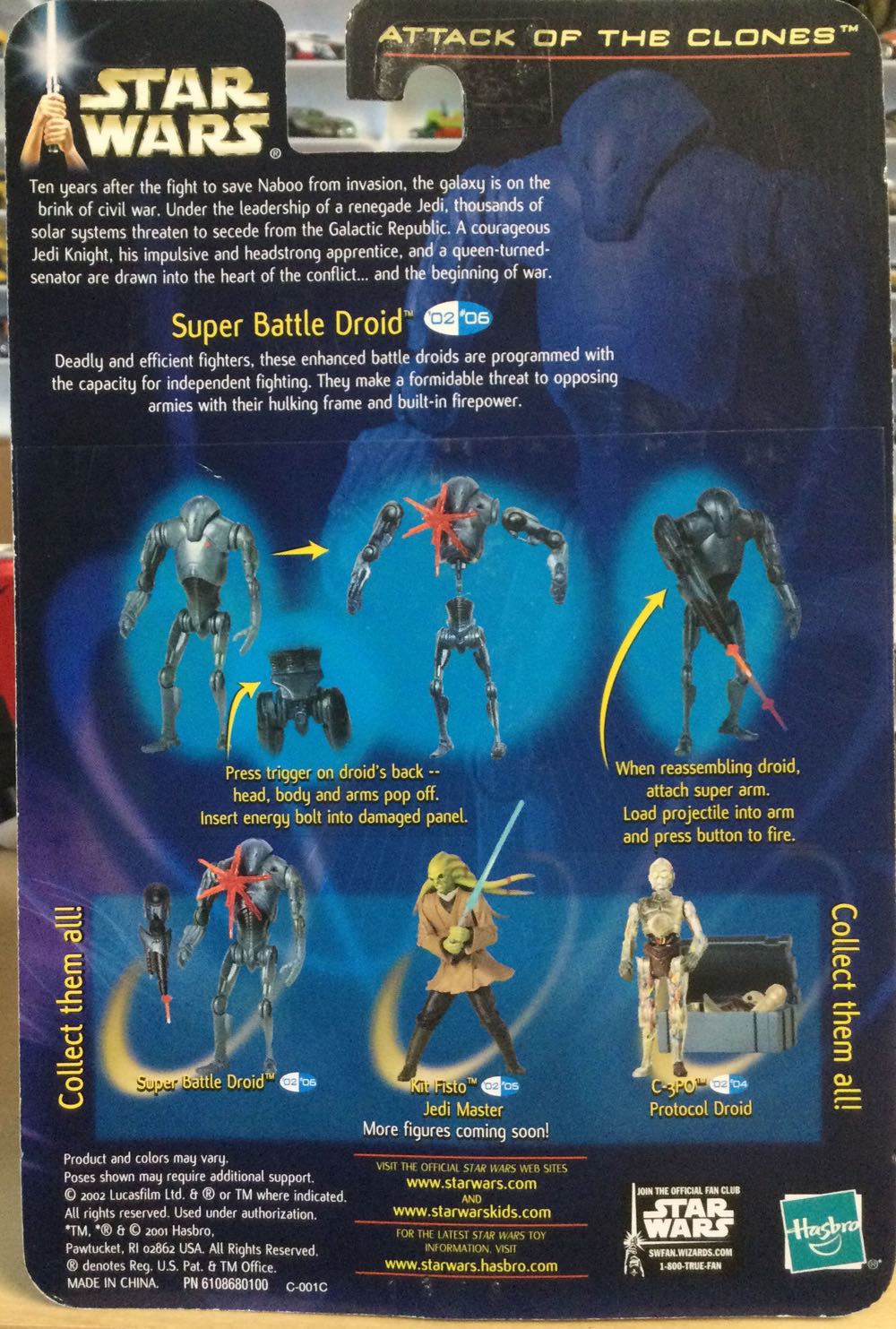 Saga Series ‘02 - Super Battle Droid - Hasbro (Attack Of The Clones) action figure collectible - Main Image 2