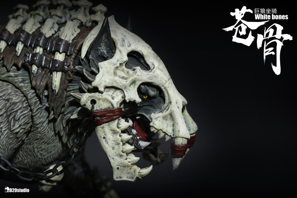 Battle Wolve Set (Grey Fur with White Bones) - 5K Toys (D20) action figure collectible - Main Image 3