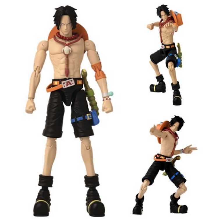 Anime Heroes - Portgas D. Ace - Bandai (One Piece) action figure collectible [Barcode 045557369347] - Main Image 4