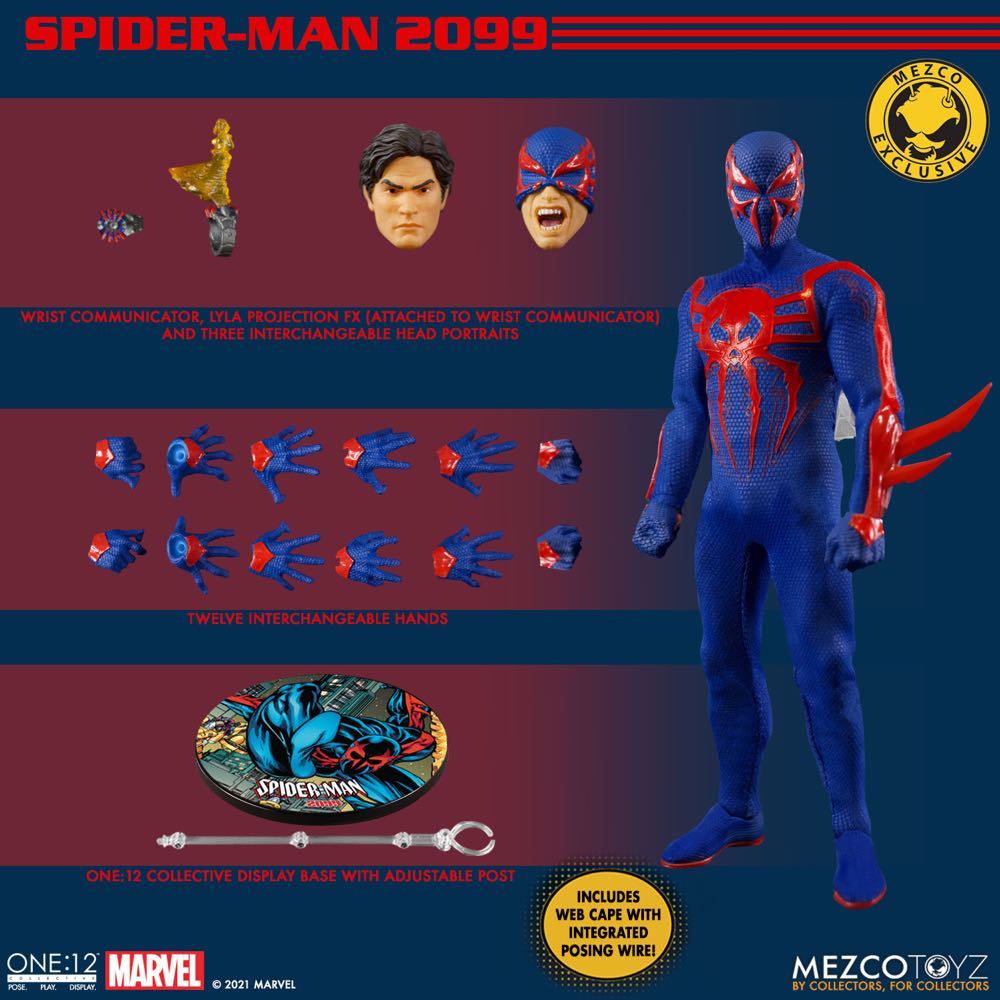 Mezco Marvel Spider-Man 2099 Exclusive - Mezco Toyz (Marvel) action figure collectible [Barcode 696198762860] - Main Image 2