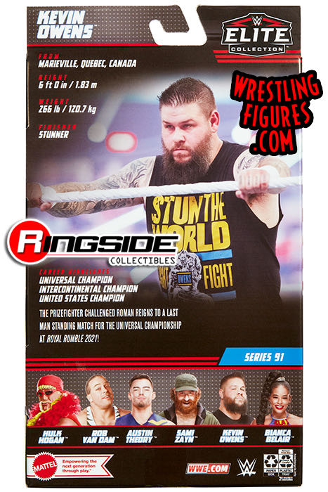Kevin Owens - Mattel Wwe (WWE Elite Collection 91) action figure collectible - Main Image 4
