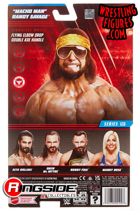 “Macho Man” Randy Savage - Mattel WWE (WWE Series 126) action figure collectible - Main Image 4