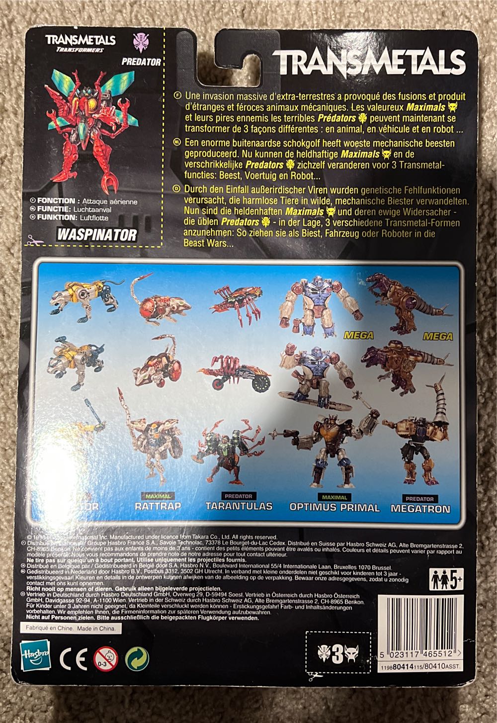 Waspinator (Transmetals) Tri-Lingual - Hasbro (Transformers Beast Wars) action figure collectible [Barcode 5023117465512] - Main Image 2