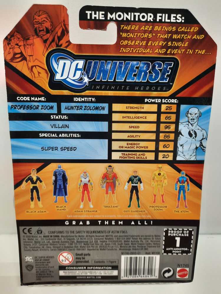 Series 1 Figure 6 - Professor Zoom™ - Mattel (DC Universe™ Infinite Heroes™ Crisis Series™) action figure collectible [Barcode 027084648416] - Main Image 2