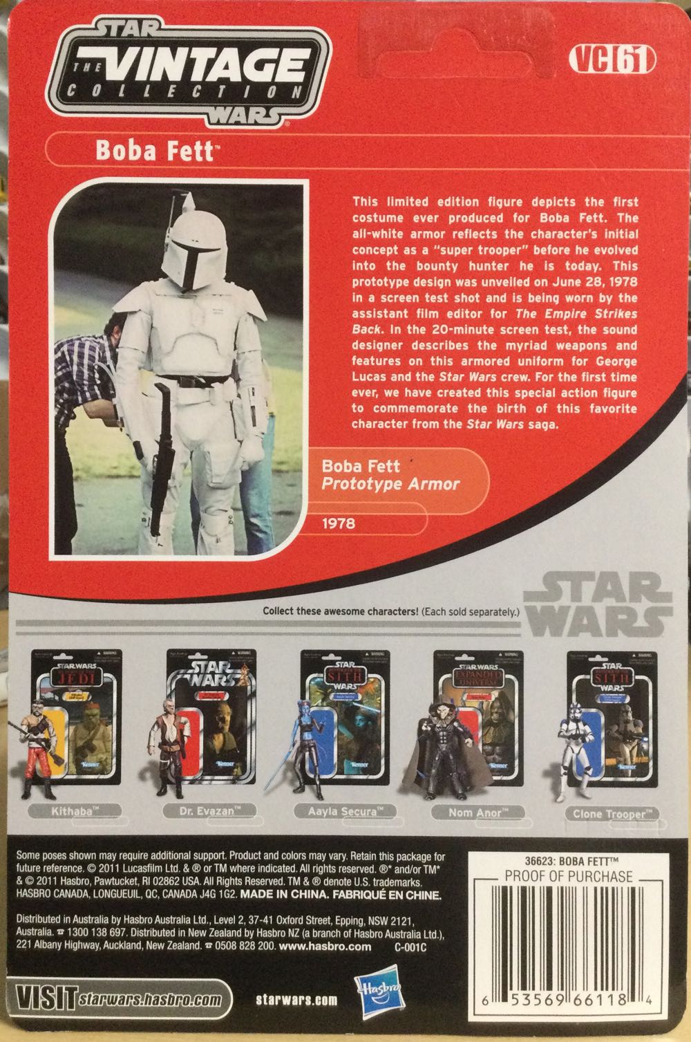 Vintage Collection - #61 - Boba Fett (Prototype) - Hasbro (Empire Strikes Back) action figure collectible - Main Image 2