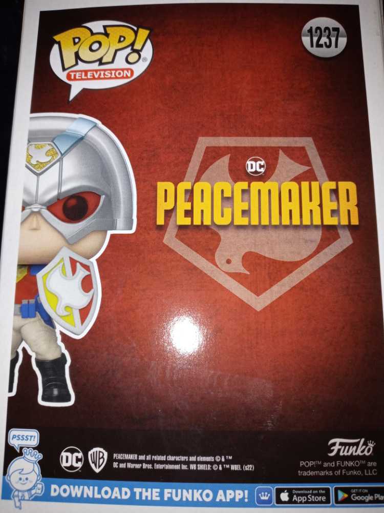 1237 - Peacemaker With Shield - Funko (PeaceMaker) (PeaceMaker) action figure collectible [Barcode 889698636810] - Main Image 2