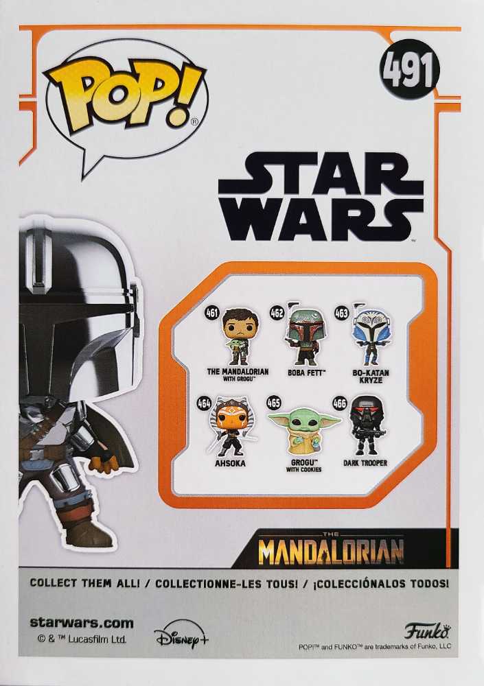 #491 The Mandalorian (with DarkSaber) - Funko (Funko Pop!) action figure collectible [Barcode 889698587976] - Main Image 2