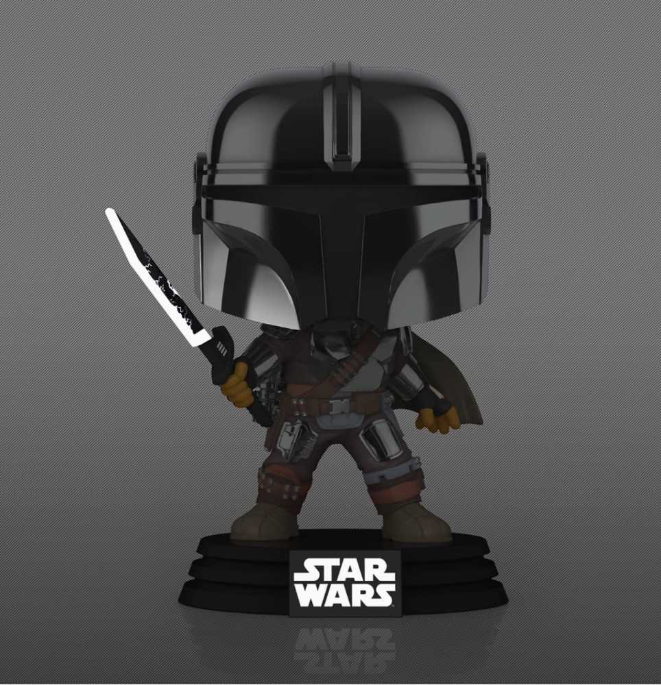 #491 The Mandalorian (with DarkSaber) - Funko (Funko Pop!) action figure collectible [Barcode 889698587976] - Main Image 3