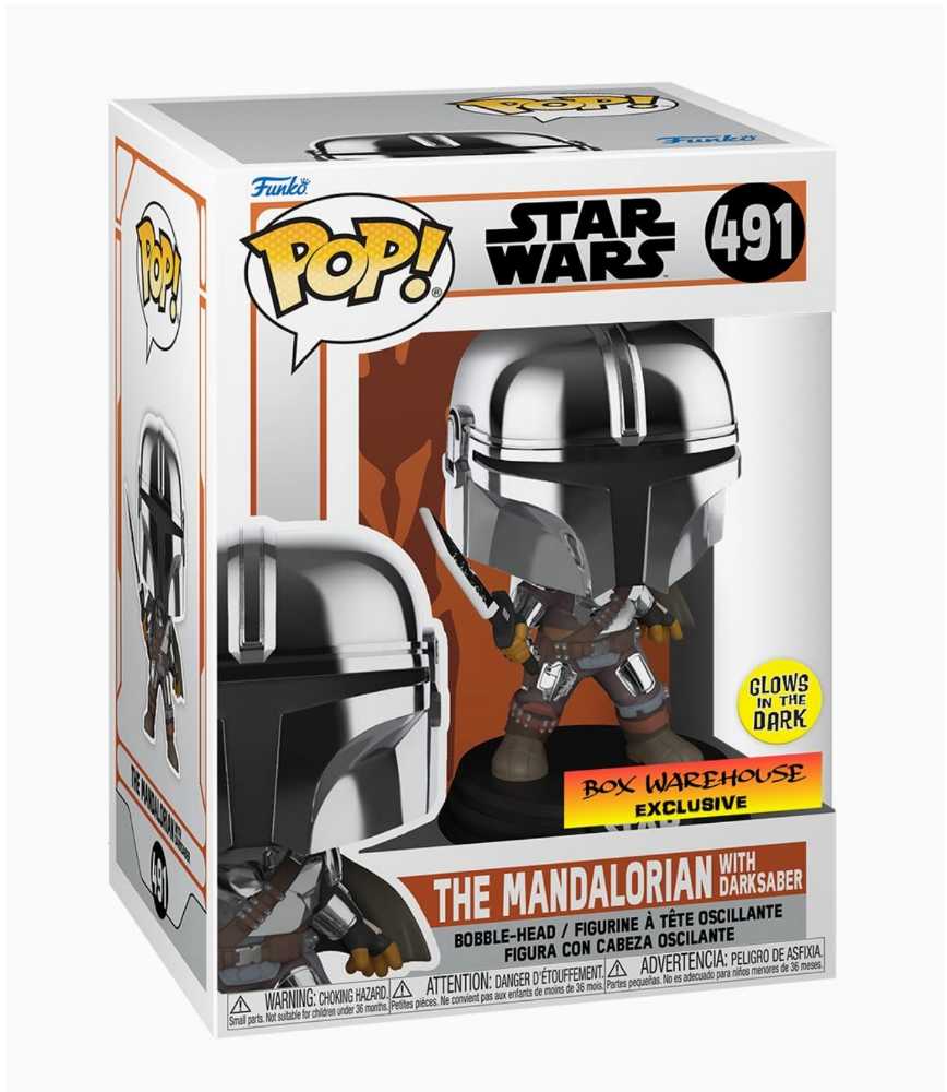 #491 The Mandalorian (with DarkSaber) - Funko (Funko Pop!) action figure collectible [Barcode 889698587976] - Main Image 4