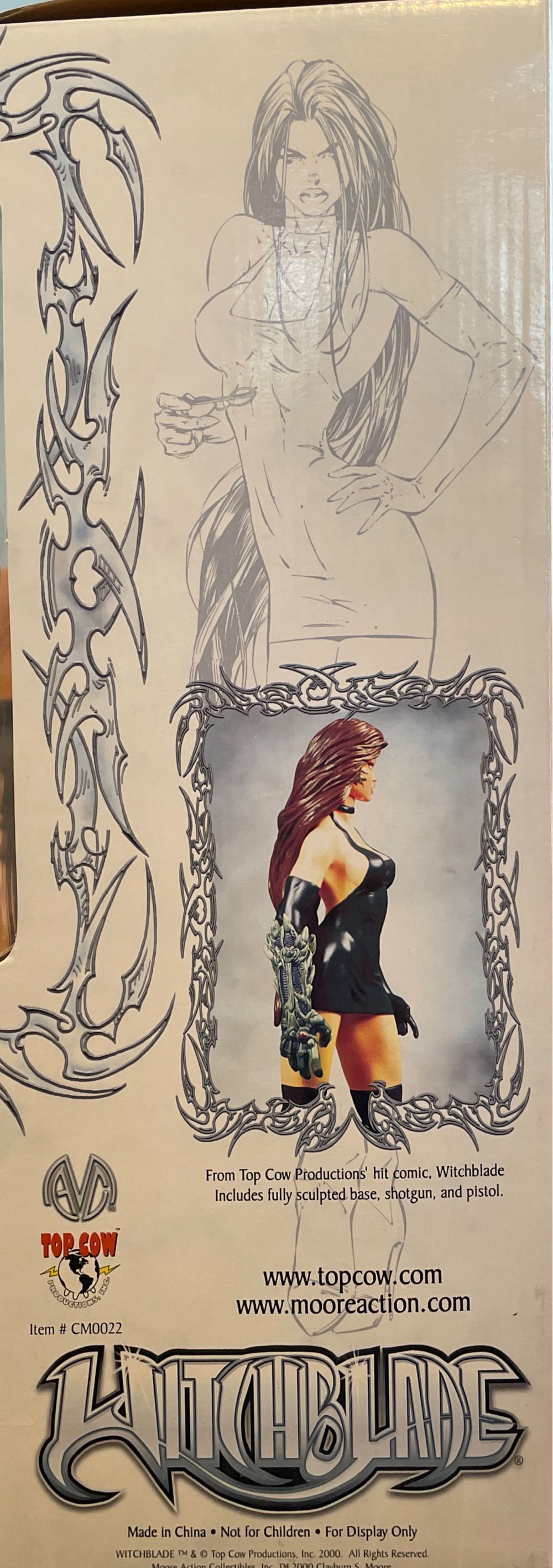 Witchblade Sara Pezzini Black Dress Moore Collectibles New In Box - Moore Action Collectibles action figure collectible [Barcode 661470000237] - Main Image 3