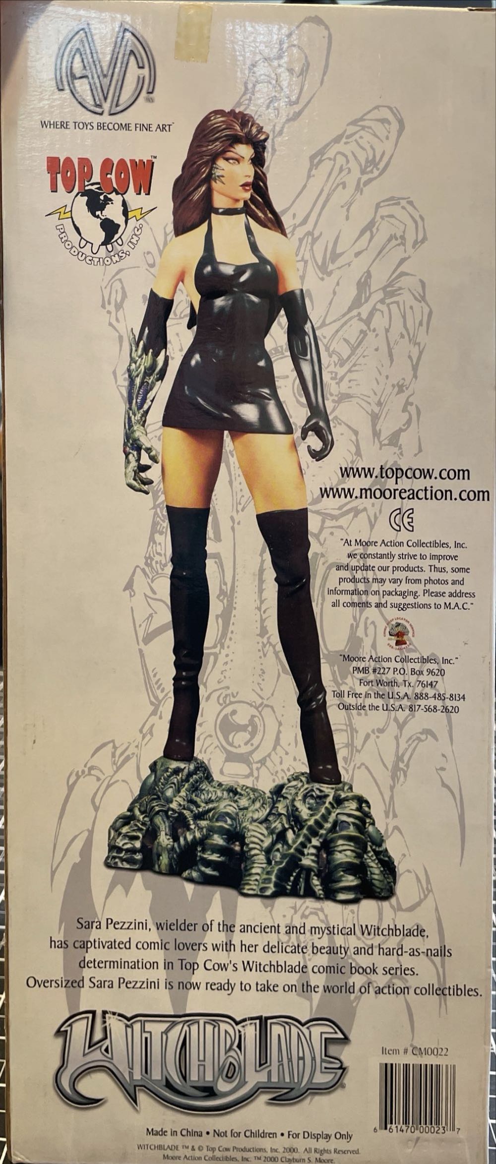 Witchblade Sara Pezzini Black Dress Moore Collectibles New In Box - Moore Action Collectibles action figure collectible [Barcode 661470000237] - Main Image 6