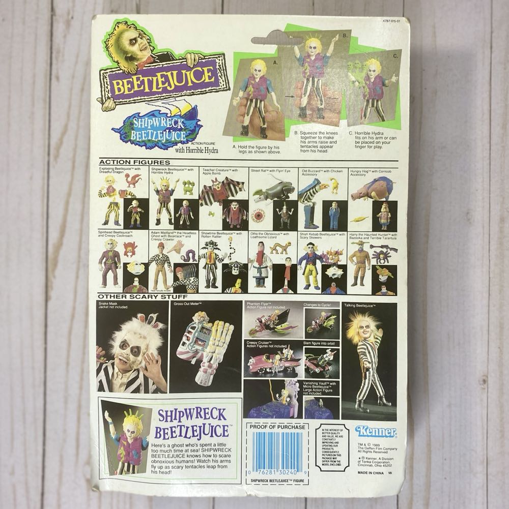 Beetlejuice (Shipwreck) - Kenner (Beetlejuice) action figure collectible [Barcode 076281302409] - Main Image 2