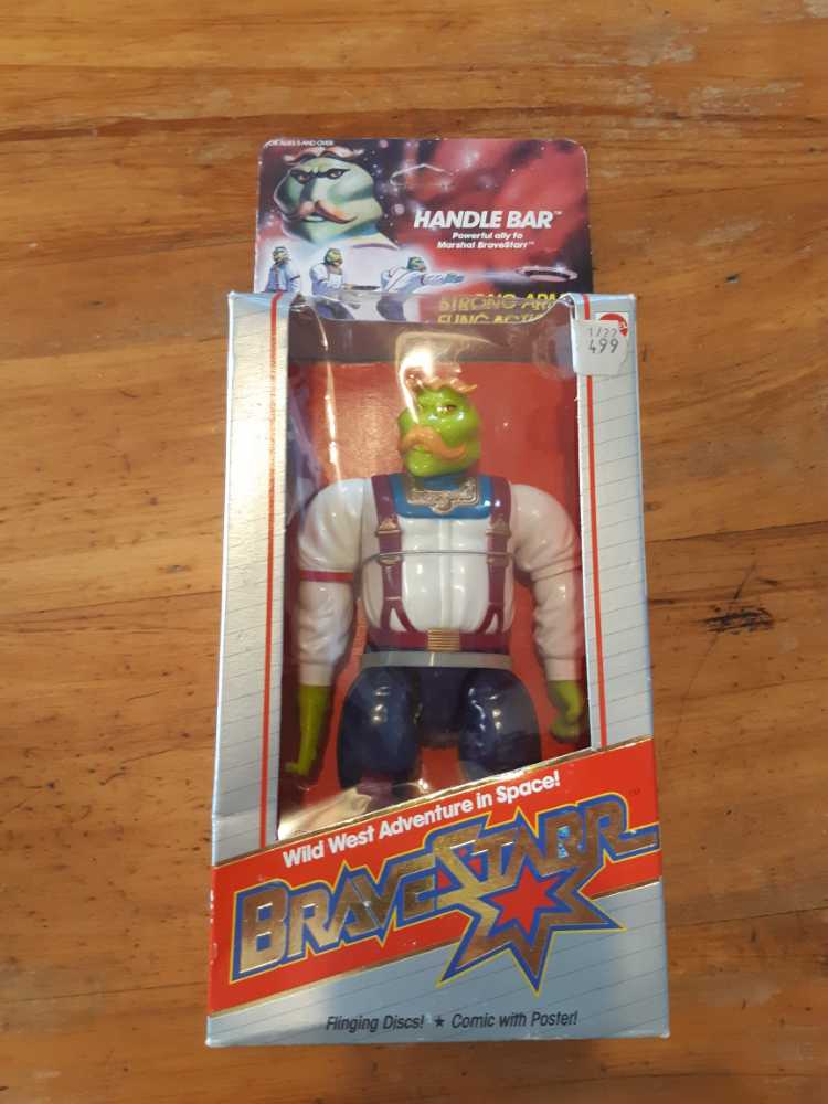 Vintage Bravestarr Handle Bar Figure - Mattel (Bravestarr) action figure collectible [Barcode 074299017230] - Main Image 3